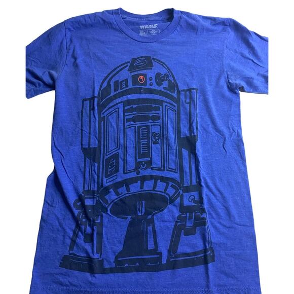 R2-D2 STAR WARS T-Shirt Blue Size S/M - Picture 1 of 4